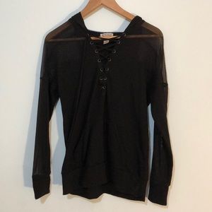 Black Lightweight Hoodie